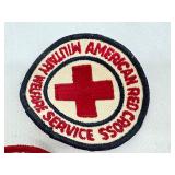 Set of 3 Vintage American Red Cross Service Patches