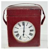 Vintage Goliath Pocket Watch with Leather Travel Case