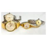 Set of 4 Vintage Watches including Swiss Automatic Watches