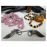 Assorted Lot of Vintage Jewelry and Capricorn Scarf
