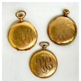 Three Vintage Pocket Watches