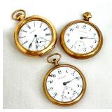 Three Vintage Pocket Watches
