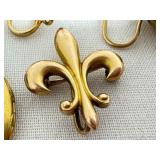 Vintage 14K Gold Earring and Jewelry Set with Unique Locket