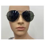 Vintage Aviator Sunglasses with Dark Lenses