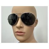 Vintage Aviator Sunglasses with Dark Lenses