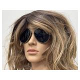 Vintage Aviator Sunglasses with Dark Lenses