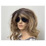 Vintage Aviator Sunglasses with Dark Lenses