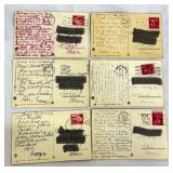 Set of 6 Vintage Mainzer Postcards by Max Kunzli