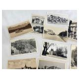 Collection of 20 Vintage Real Photo Postcards with Historical Scenes and Native American Imagery