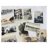 Collection of 20 Vintage Real Photo Postcards with Historical Scenes and Native American Imagery