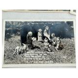 Collection of 20 Vintage Real Photo Postcards with Historical Scenes and Native American Imagery