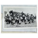 Collection of 20 Vintage Real Photo Postcards with Historical Scenes and Native American Imagery