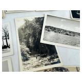 Collection of 20 Vintage Real Photo Postcards with Historical Scenes and Native American Imagery