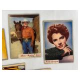Set of 7 Vintage Trading Cards Featuring Historical and Celebrity Figures