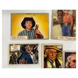 Set of 7 Vintage Trading Cards Featuring Historical and Celebrity Figures