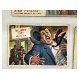 Set of 7 Vintage Trading Cards Featuring Historical and Celebrity Figures