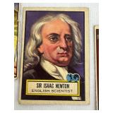 Set of 7 Vintage Trading Cards Featuring Historical and Celebrity Figures