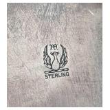 Antique Meridian Scalloped Sterling Silver Bowl