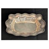 Antique Meridian Scalloped Sterling Silver Bowl