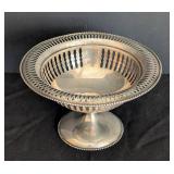 Vintage Solid Sterling Silver Footed Dish
