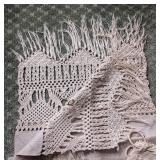 Vintage Lace Runner, Coin Purse and Remnants