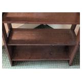 Vintage Arts and Crafts Style Oak Bookshelf