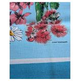 Vintage Painted Linen Towels and Tablecloth