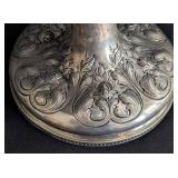 Antique Tiffany and Co Engraved Footed Centerpiece Bowl / Early Tiffany and Co Compote / Edward C. Moore Tiffany and Co