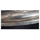 Antique Tiffany and Co Engraved Footed Centerpiece Bowl / Early Tiffany and Co Compote / Edward C. Moore Tiffany and Co