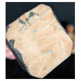 Pair of Vintage Carved Wood Figurines and Bottle Stopper