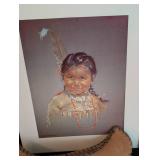 Vintage Native American Prints, Book and Decor