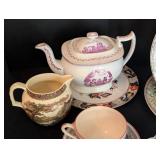 Variety of Vintage Painted Porcelain Dishes