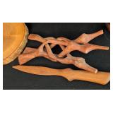 Vintage Wood Servingware