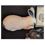 Assorted Vintage Bunny Decor
