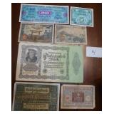 Various paper bills