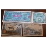 Various paper bills