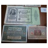 German Marks and French francs 1910-30