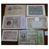 German Marks and French francs 1910-30