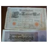 German Marks and French francs 1910-30