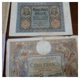German Marks and French francs 1910-30