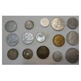 Belgium and French Francs, centimes, sixpenny 1923-45