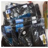 THREE size 32, 1 size 40 and 5 42 mens polyester pants, plus size 36 and 40 Cintas cotton