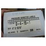 Office supplies - labels, laser printer sheets and connected sheets, 3m shipping self adhesive coverup labels