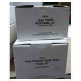 Group of new ertl cars, plastic