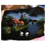 Group of doilies, scarfs, handkerchiefs etc