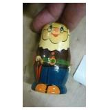 group of 5 nesting dolls