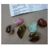 group of polished agates