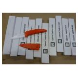 Ten new paring knives