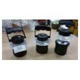 3 New popup led battery powered camp lights