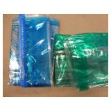 Can full of whatever fits - clock, scissors, stamps, watch, microfiber cloth, plate stands, vacuum bags